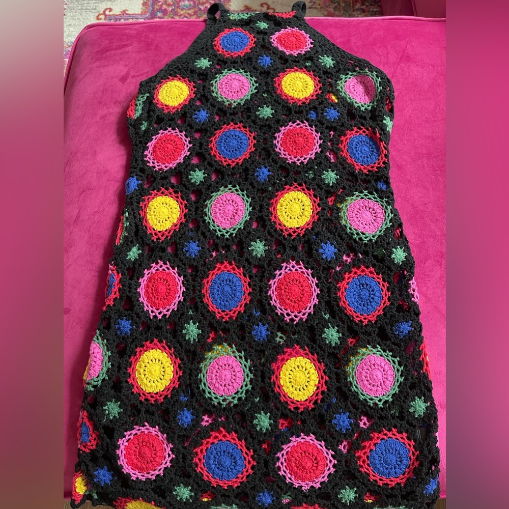 💜💓🖤H&M Coachella Crotchet Dress 👗